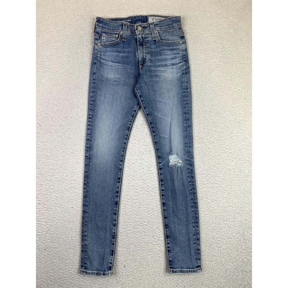AG Adriano Goldschmied Farrah Skinny Ankle Jeans Womens 26R Blue High Rise Denim